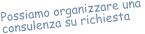 Possiamo organizzare una  consulenza su richiesta